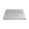 Cake Drum Cuadrado Plateado 20,3 cm x 12 mm