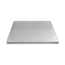 Cake Drum Cuadrado Plateado 20,3 cm x 12 mm
