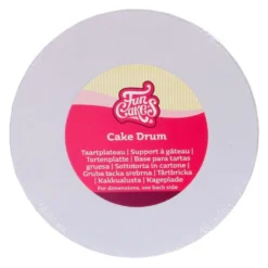 Cake Drum Redondo Blanco 38 cm - Funcakes
