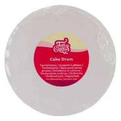 Cake Drum Redondo Blanco Funcakes - 25 cm