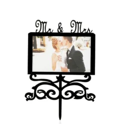 Cake Topper con Foto MR & MRS
