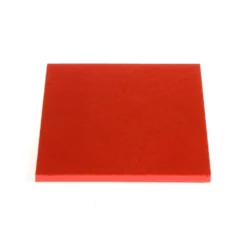 Cake Drum Cuadrado Rojo Metalizado 30cm