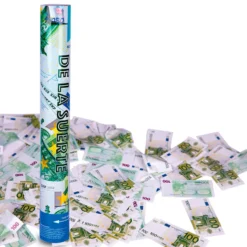 Cañón Confeti de Euros 40 cm