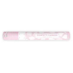 Cañón de Confeti Pétalos de Rosa Blancos 40 cm