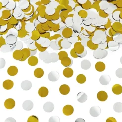 Cañón de Confetti Círculos Metalizados 40 cm
