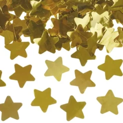 Cañón de confetti Estrellas Doradas 40cm