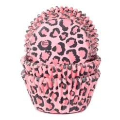 Capsulas Cupcake Rosa Leopardo 50 ud - House of Marie