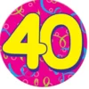 Chapa Gigante 40 Cumpleaños