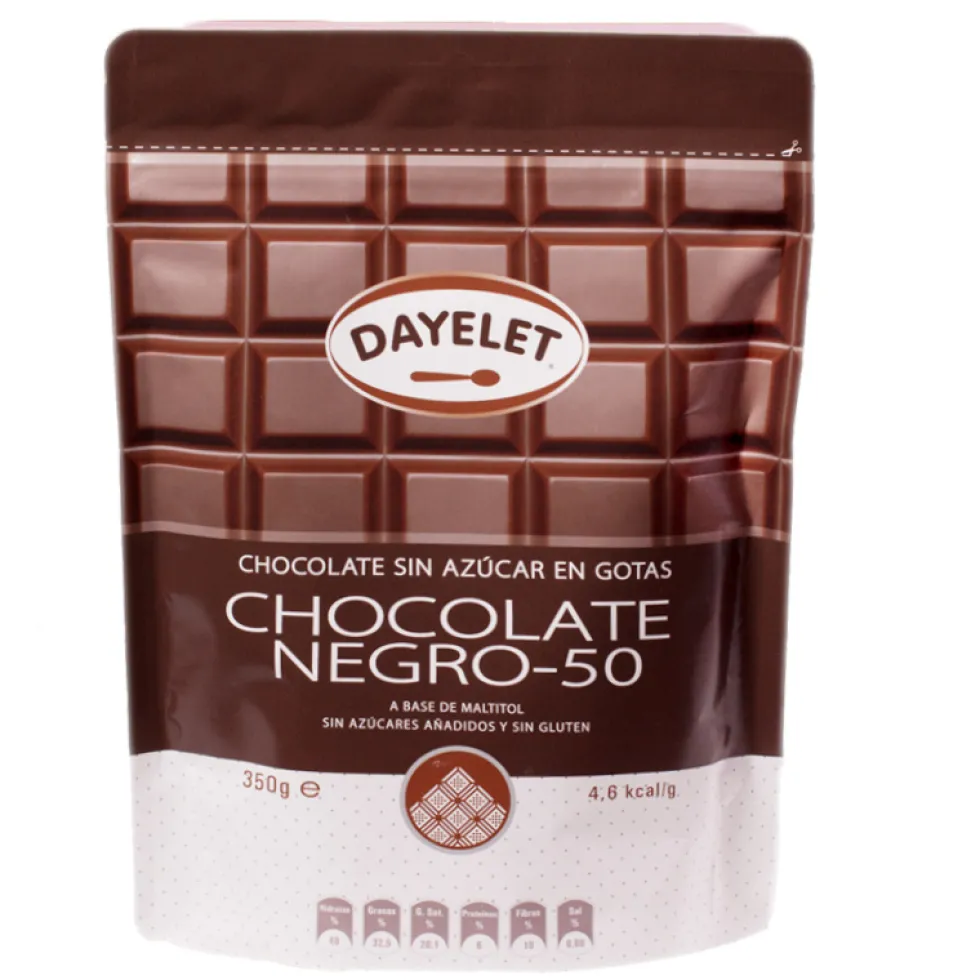 Chocolate Negro de Cobertura Sin Azúcar 350 gr