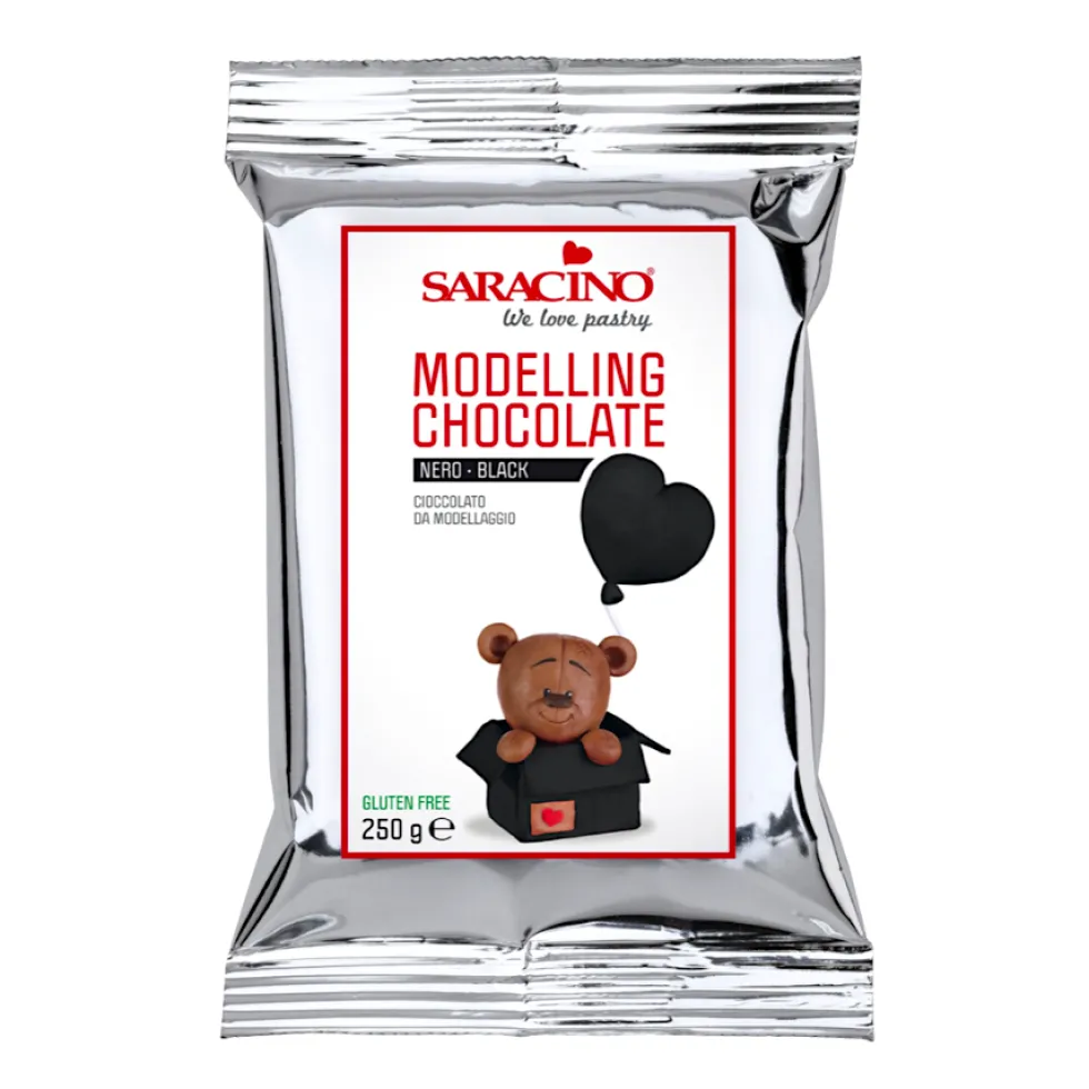 Chocolate para modelar Saracino - negro 250 g