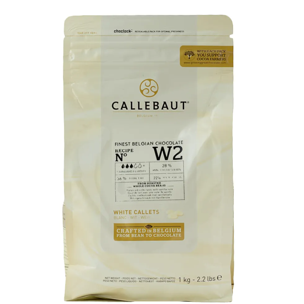 Cobertura de Chocolate Blanco 1 Kg - Callebaut