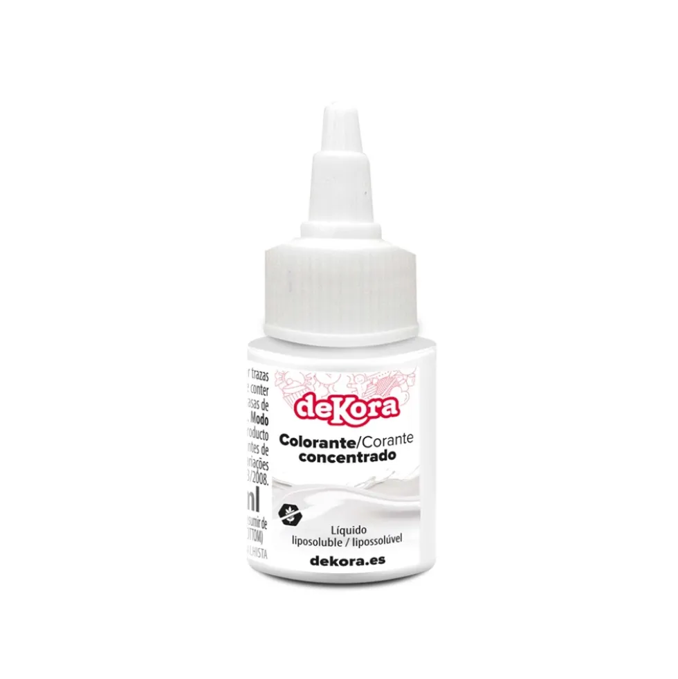 Colorante Liposoluble Blanco 30 ml - Dekora
