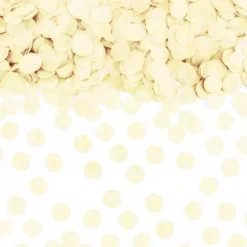 Confeti de Papel Círculo Amarillo Pastel 15 gr
