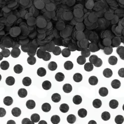 Confeti de Papel Círculo Negro 15 gr