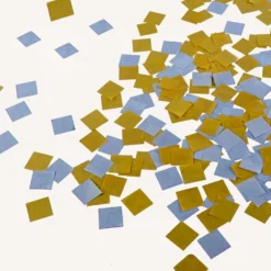 Confetti Cuadrado Color Dorado y Plateado