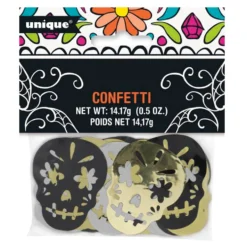 Confetti Día de los Muertos Metalizado