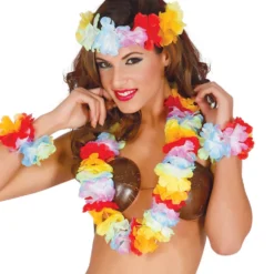 Conjunto Hawaiano Multicolor Extra