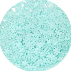 Copos de Nieve Azul Brillante de Azúcar 50 gr - FunCakes