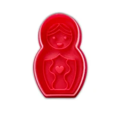 Cortador con Expulsor Matrioska 6 cm