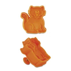 Cortador con Expulsor y Texturizador Gatito 6,5 cm