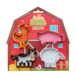 Cortadores Animales de la Granja 4 ud