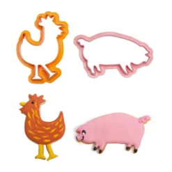 Cortadores Animales de la Granja 4 ud