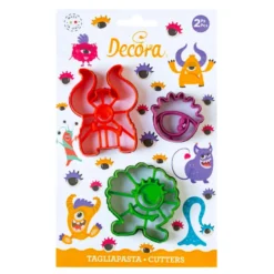 Cortadores para Galletas Monstruos 3 ud - Decora