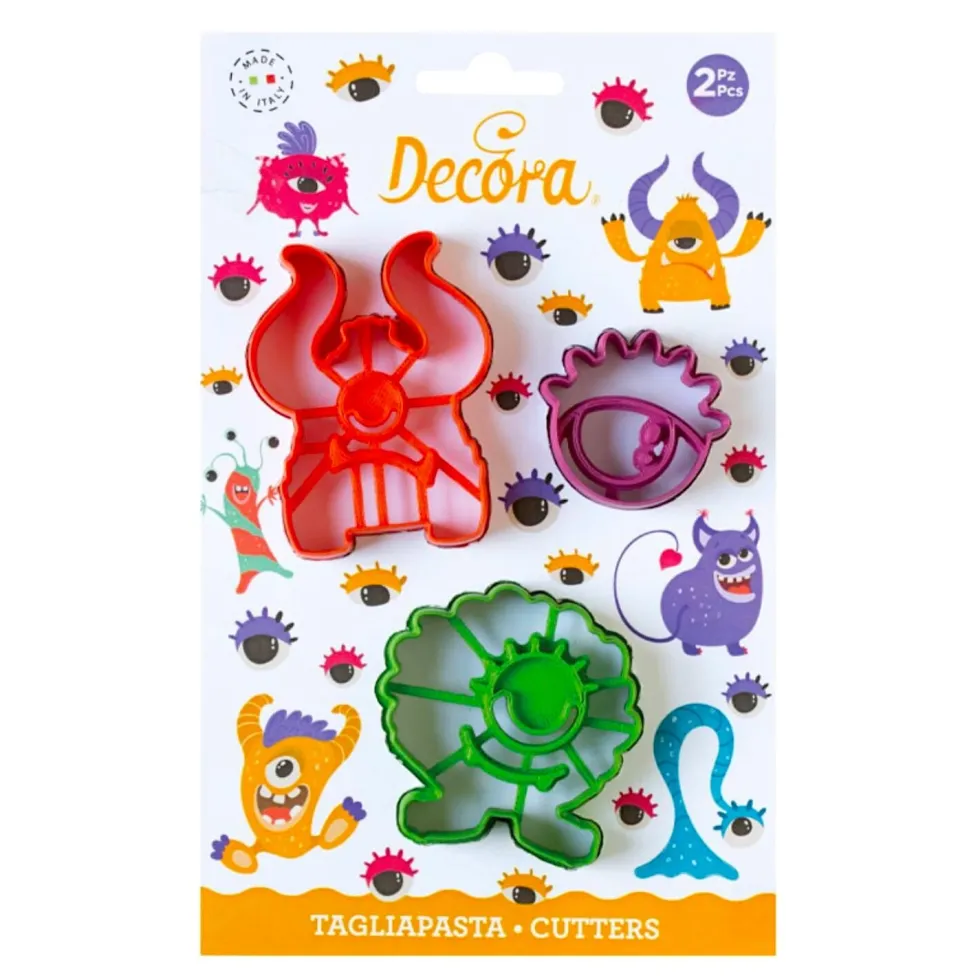 Cortadores para Galletas Monstruos 3 ud - Decora