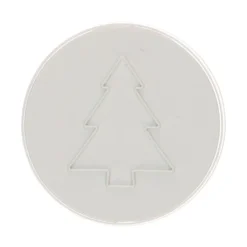 Cortador + Sello para Galletas Árbol Navidad 7,5 cm
