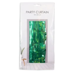 Cortina Decorativa para Fiestas Verde Metalizado