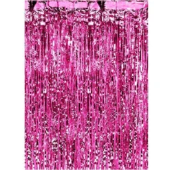 Cortina para Fiestas Fucsia Metalizado