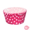 Cápsulas Cupcake Cereza con Lunares - 24 Unidades