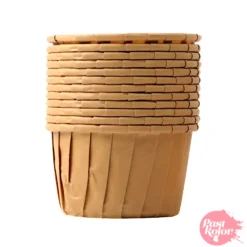 Cápsulas Cupcake Horneables Borde Reforzado Marrón Claro 50 Ud