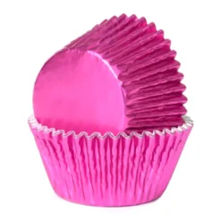 Cápsulas Cupcake Metalizadas Rosas 24 ud - House of Marie