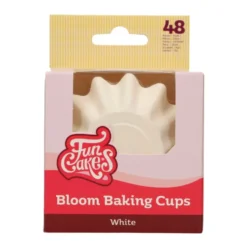 Cápsulas Cupcakes Bloom Blancas 48 ud - Funcakes