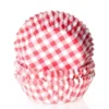 Cápsulas Cupcakes Gingham Red 50 ud - House of Marie