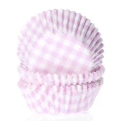 Cápsulas cupcakes Gingham Pink