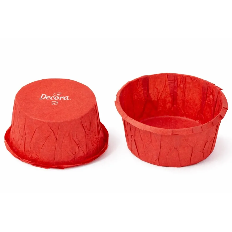 Cápsulas Cupcakes Horneables Rojas 25 ud - Decora