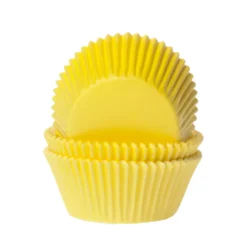 Cápsulas Mini Cupcake Amarillas 60 ud - House of Marie