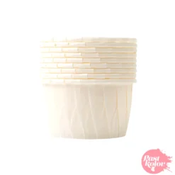 Cápsulas Mini Cupcake Borde Reforzado Blancas 100 ud