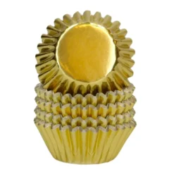 Cápsulas Mini Cupcakes Oro Metálico 160 ud - Wilton
