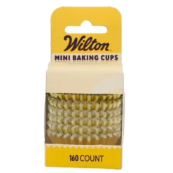 Cápsulas Mini Cupcakes Oro Metálico 160 ud - Wilton