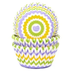 Cápsulas para Cupcakes Chevron Spring 50 ud