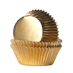 Cápsulas para Cupcakes Doradas 24 ud