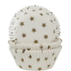 Cápsulas para cupcakes Gold Stars