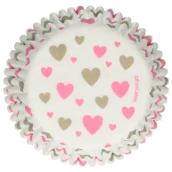 Cápsulas para Cupcakes Hearts 48 u.