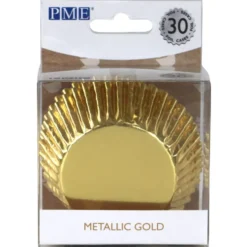 Cápsulas para Cupcakes Oro Metálico 30 ud