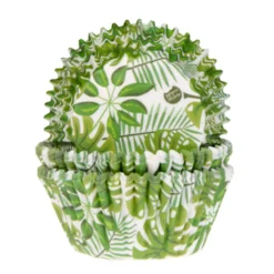 Cápsulas Cupcake Hojas Verdes 50 ud - House of Marie