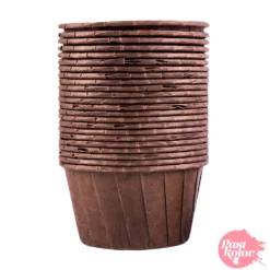 Cápsulas Cupcake Horneables Borde Reforzado Marrón 50 Ud