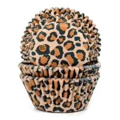 Cápsulas Cupcake Marrón Leopardo 50 ud - House of Marie